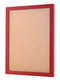 Red picture frame with backing board
