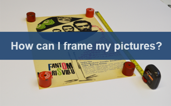 How can I frame my pictures?