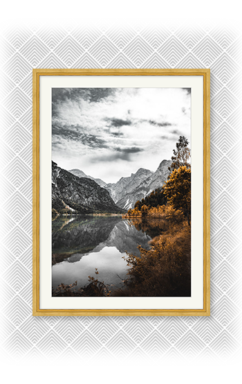 GOLD PICTURE FRAMES DISPLAY CARD