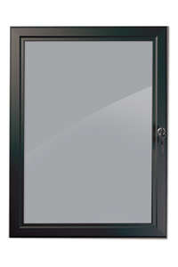 B4F Lockable Poster Case - Black