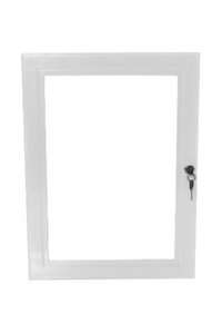 B4F Lockable Poster Case - White